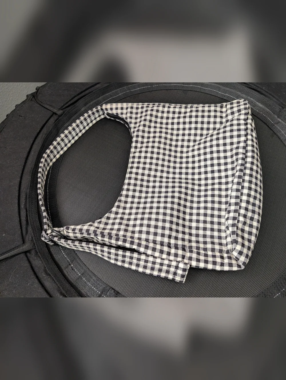 Baggu Nylon Shoulder Black and white gingham bag - Picture 3 of 8